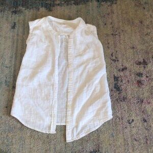 GAP Kids white Sleeveless Top coverup girls